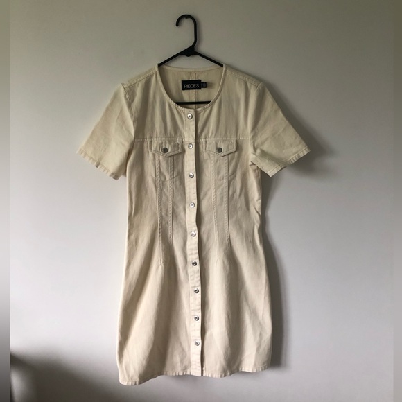 PIECES Summer Denim Dress ‘Tara’ | Size xs - Picture 2 of 6